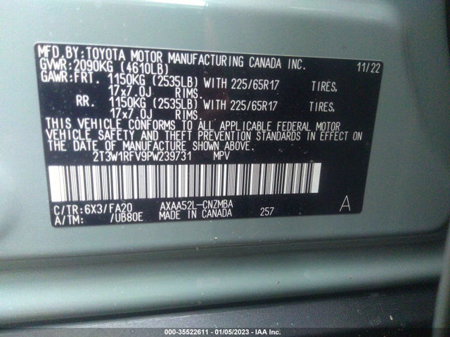 Toyota Rav4 Xle 2023 2T3W1RFV9PW239731 Image 10