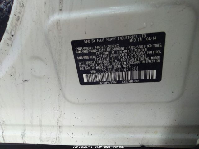 JF2SJAUC3FH431301 Subaru Forester 2.5i Touring