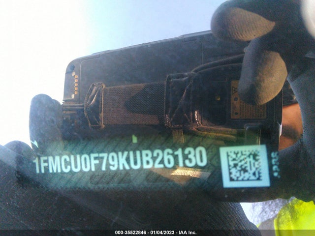 2019 FORD ESCAPE S VIN: 1FMCU0F79KUB26130