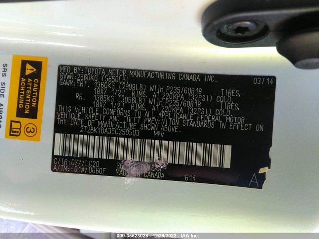 Lexus RX 350 2014 2T2BK1BA3EC250503 Image 10