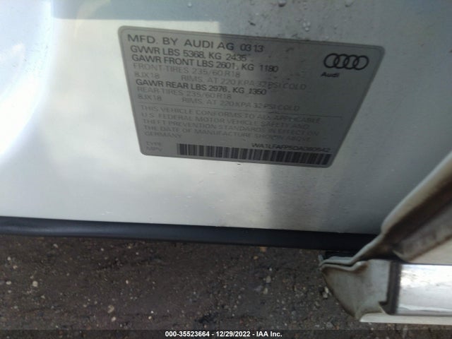 Audi Q5 2013 WA1LFAFP5DA080542 Image 10