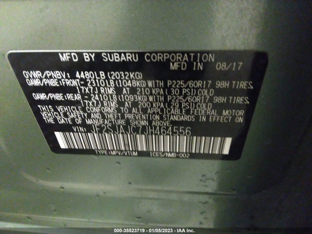 Subaru Forester Limited 2018 JF2SJAJC7JH464556 Image 9