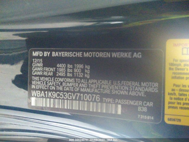WBA1K9C53GV710076 BMW 2 Series 228i