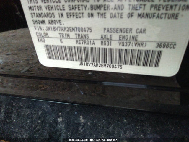 Infiniti Q50 Premium 2014 JN1BV7AR2EM700475 Image 10
