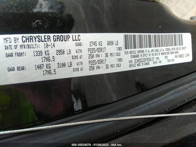 Dodge Grand Caravan Sxt 2015 2C4RDGCG5FR556137 Image 10