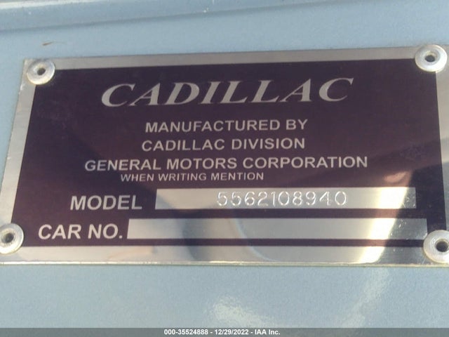 1955 CADILLAC 2 DOOR COUPE VIN: 5562108940