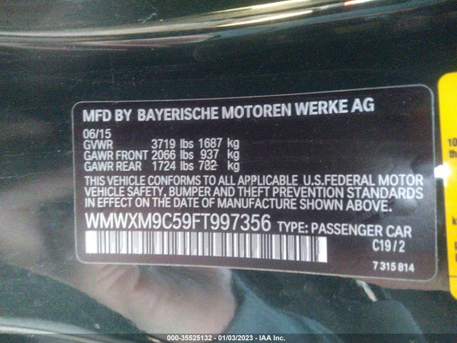 WMWXM9C59FT997356 Mini Cooper Hardtop John Cooper Works