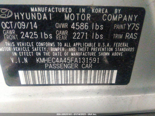 2015 Hyundai Sonata, VIN: KMHEC4A45FA131591