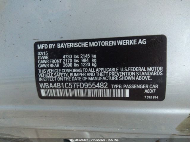 WBA4B1C57FD955482 BMW 4 Series 435i