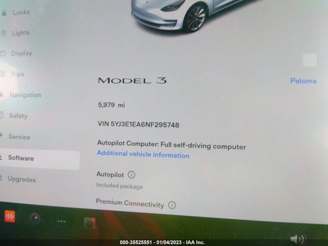 Tesla MODEL 3 2022 5YJ3E1EA6NF295748 Image 7