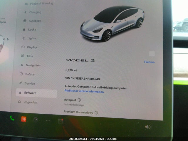 Tesla MODEL 3 2022 5YJ3E1EA6NF295748 Image 9