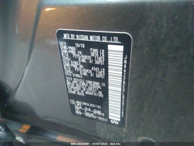 2020 Infiniti QX80, VIN: JN8AZ2NE0L9251163