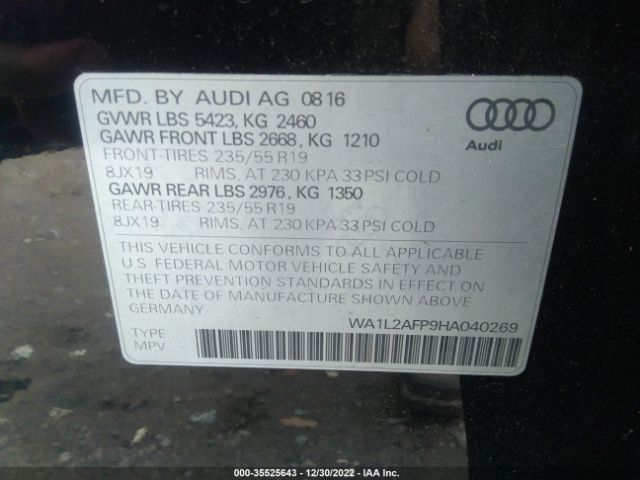 WA1L2AFP9HA040269 Audi Q5 Premium Plus