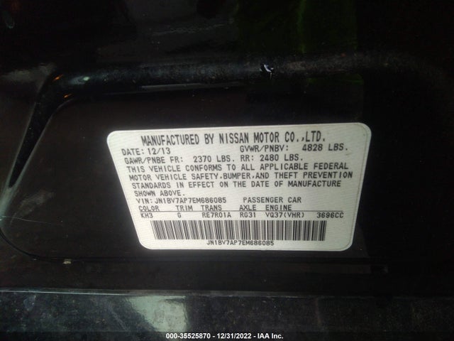 Infiniti Q50 2014 JN1BV7AP7EM686085 Image 10