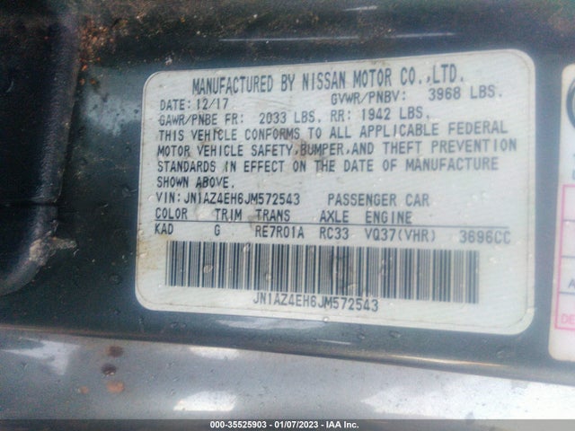 2018 Nissan Z, VIN: JN1AZ4EH6JM572543