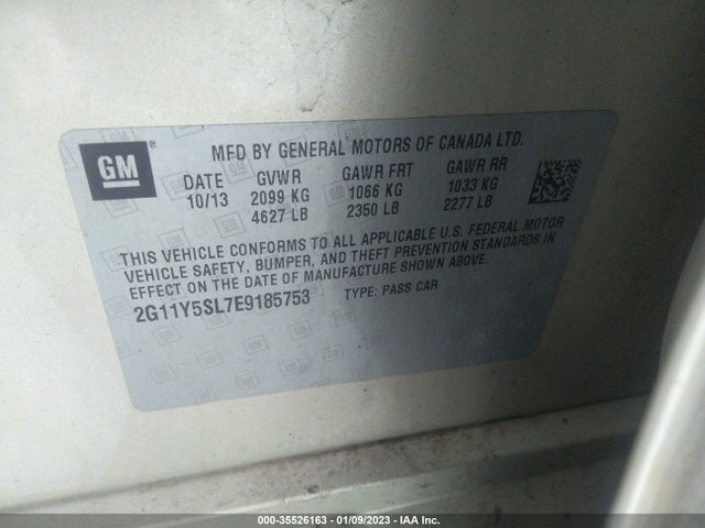 Chevrolet IMPALA LS 2014 2G11Y5SL7E9185753 Image 10