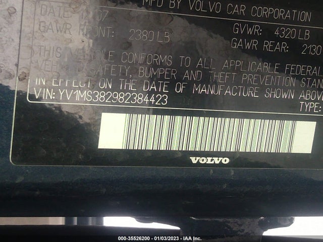 Volvo S40 2.4l 2008 YV1MS382982384423 Image 10