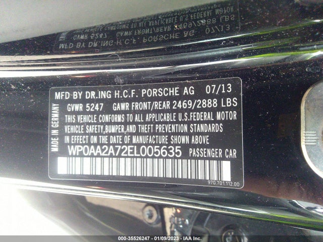 2014 Porsche Panamera, VIN: WP0AA2A72EL005635