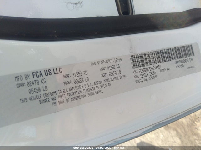 2015 Dodge Charger, VIN: 2C3CDXAT6FH748456