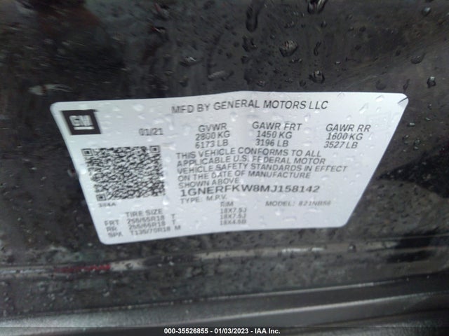 Chevrolet Traverse Ls 2021 1GNERFKW8MJ158142 Image 9