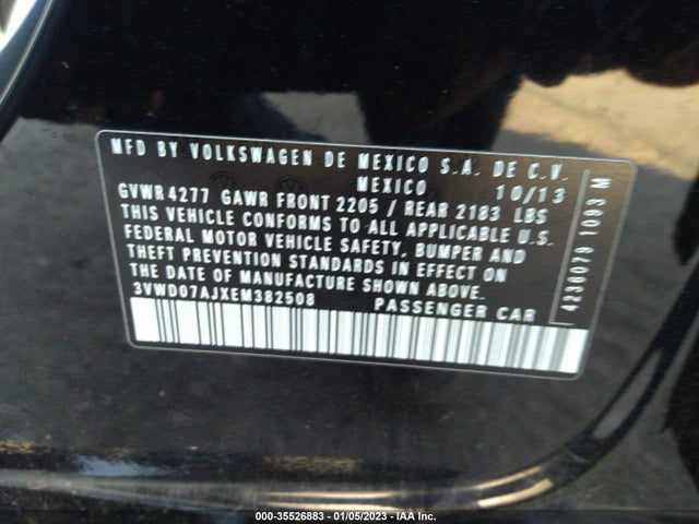 3VWD07AJXEM382508 Volkswagen Jetta Sedan Se W/connectivity