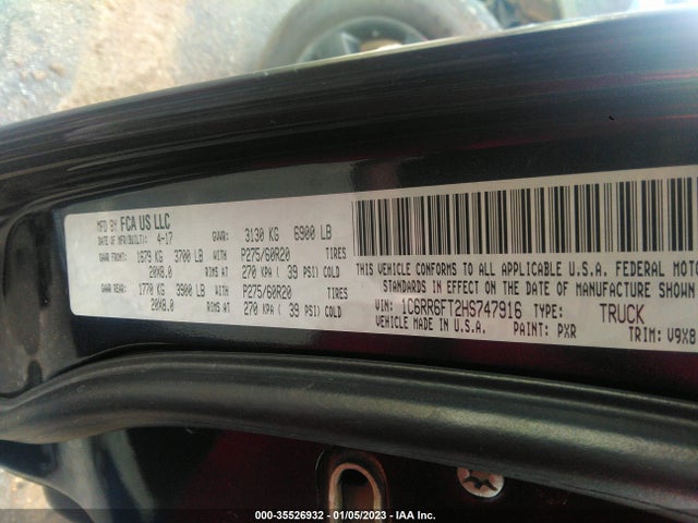 1C6RR6FT2HS747916 RAM 1500 Express