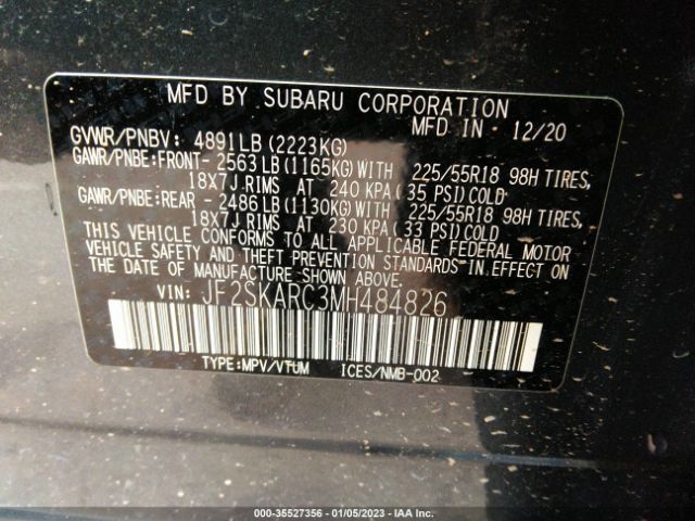 JF2SKARC3MH484826 Subaru Forester Sport