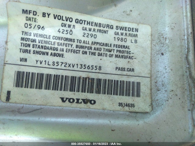Volvo 850 1997 YV1LS572XV1356558 Image 10