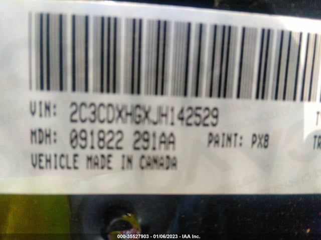 2018 Dodge Charger, VIN: 2C3CDXHGXJH142529