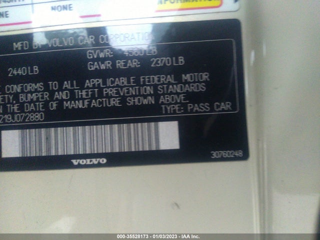 YV1MC67219J072880 Volvo C70