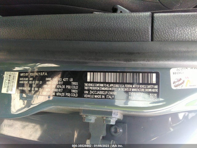 2018 Jeep Renegade, VIN: ZACCJABB2JPJ39098