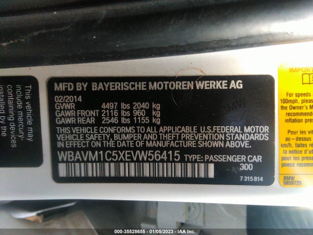 2014 BMW X1, VIN: WBAVM1C5XEVW56415