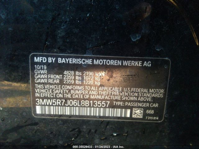 3MW5R7J06L8B13557 BMW 3 Series 330i Xdrive