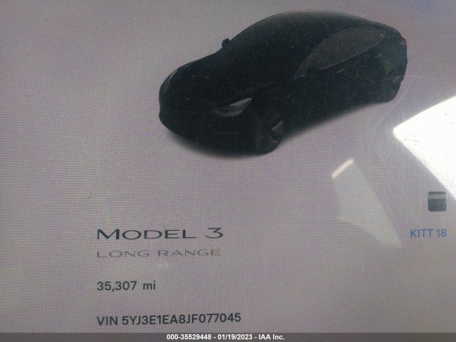 Tesla Model 3 Range Battery 2018 5YJ3E1EA8JF077045 Image 8