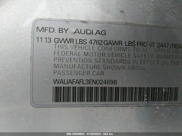 Audi A4 PREMIUM 2014 WAUAFAFL3EN024696 Image 11