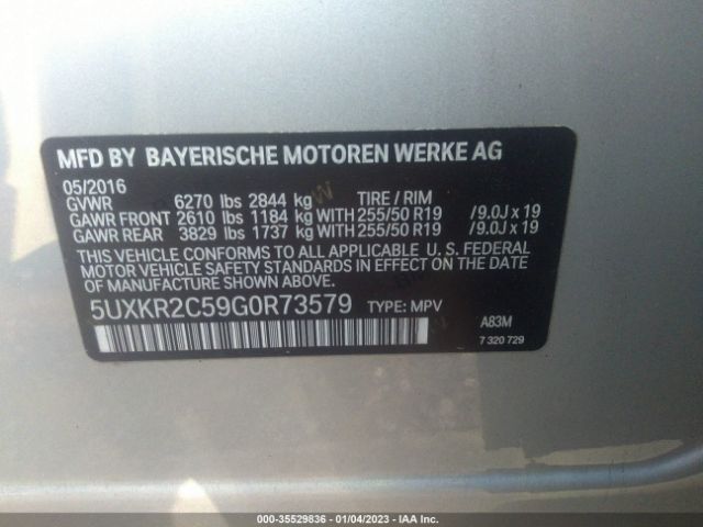 5UXKR2C59G0R73579 BMW X5 Sdrive35i