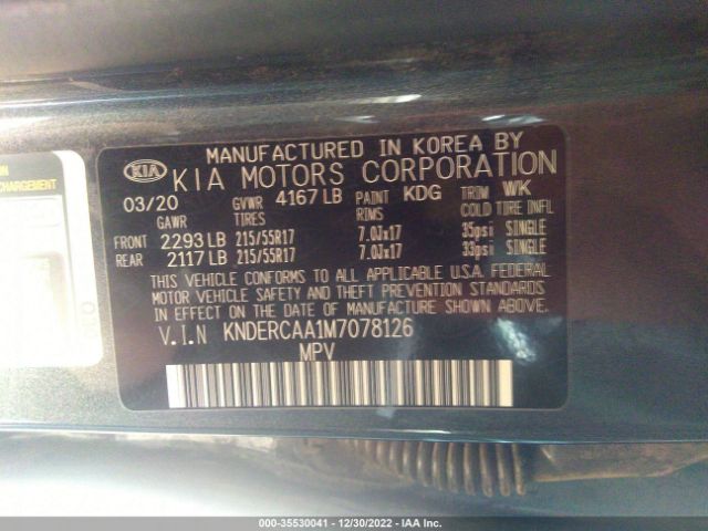 KNDERCAA1M7078126 KIA SELTOS EX