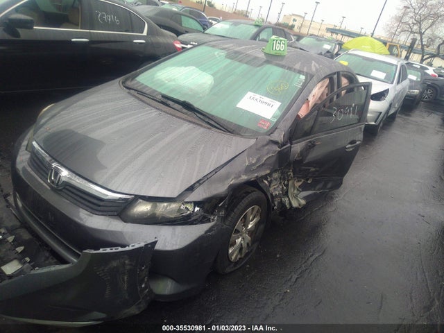 2012 HONDA CIVIC SDN LX VIN: 19XFB2F59CE049230