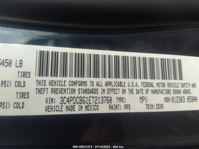 Dodge Journey Sxt 2014 3C4PDCBG1ET213760 Image 9