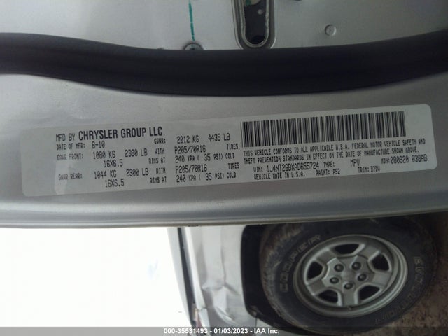 Aukcja sprzedaży 2010 Jeep Patriot Sport, vin: 1J4NT2GBXAD655724, numer aukcji: 35531493