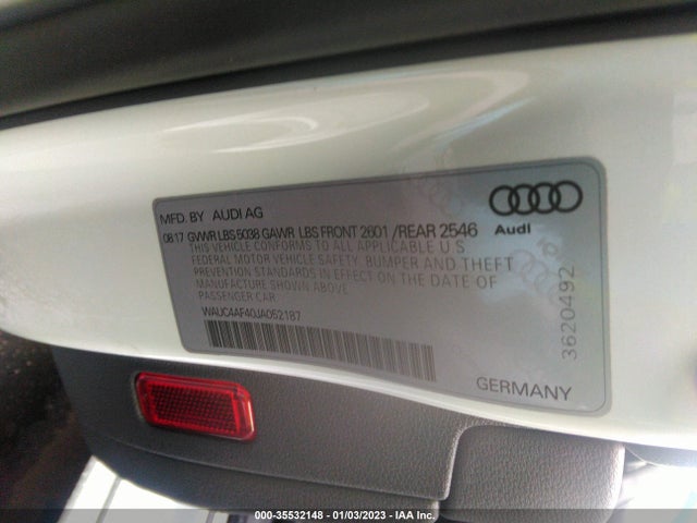 WAUC4AF40JA052187 Audi S4 Prestige