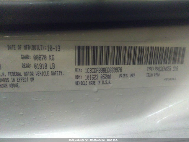 Dodge DART SXT 2014 1C3CDFBB8ED669978 Image 9