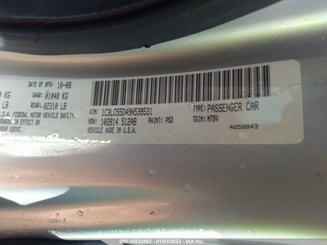 Chrysler Sebring Touring 2009 1C3LC55D49N539531 Image 11