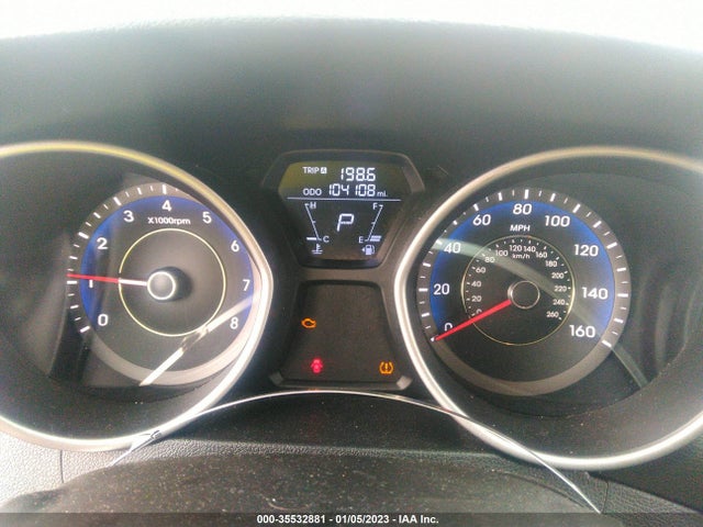 2012 HYUNDAI ELANTRA LIMITED PZEV VIN: KMHDH4AE1CU307259
