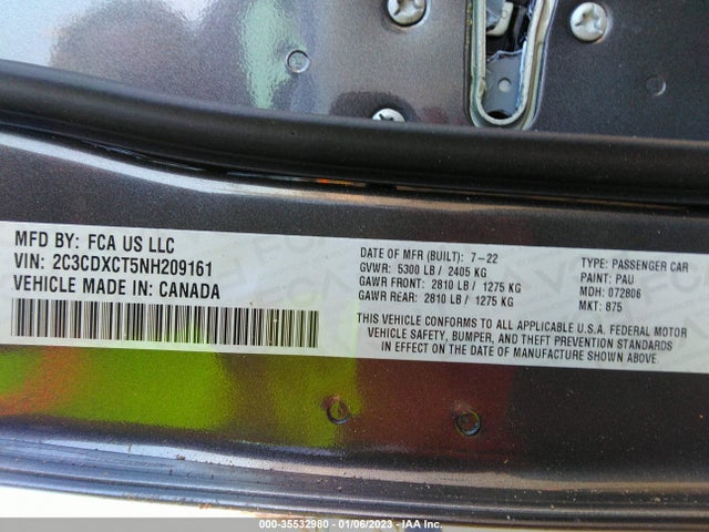 Dodge CHARGER R/T 2022 2C3CDXCT5NH209161 Image 9
