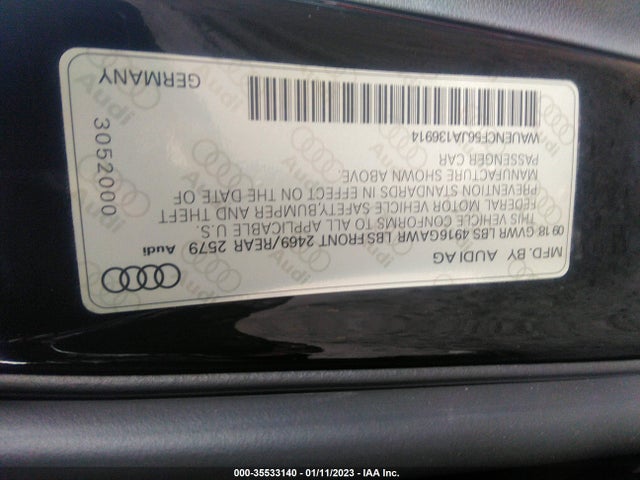 WAUENCF56JA136914 Audi A5 Sportback Premium Plus