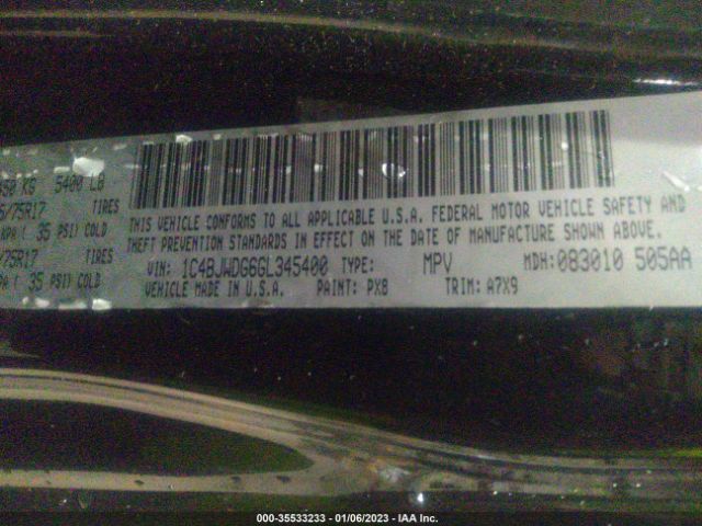 1C4BJWDG6GL345400 Jeep Wrangler Unlimited Sport