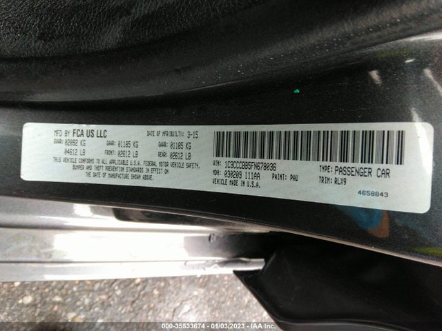 Chrysler 200 S 2015 1C3CCCBB5FN678036 Image 9