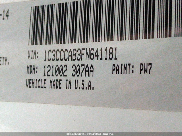 2015 Chrysler 200, VIN: 1C3CCCAB3FN641181