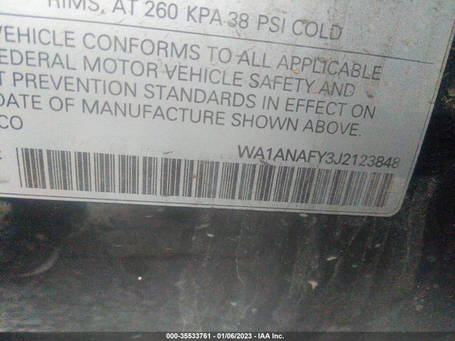 WA1ANAFY3J2123848 Audi Q5 Premium/tech Premium
